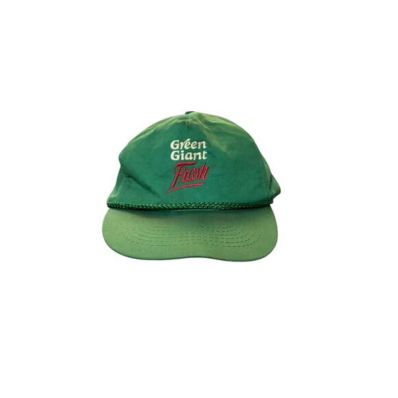 Vintage Green Giant Fresh Trucker Hat Cap Rope Embroidered SnapBack - Picture 1 of 5